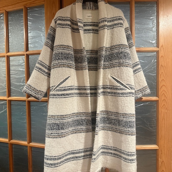 Isabel Marant Étoile Black and Cream Wool Jacket - Picture 4 of 14